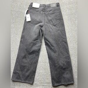 BDG Urban Outfitters High + Wide High Rise Black Denim Jeans Womens Sz 30